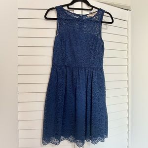 Forever 21 Blue Lace Dress